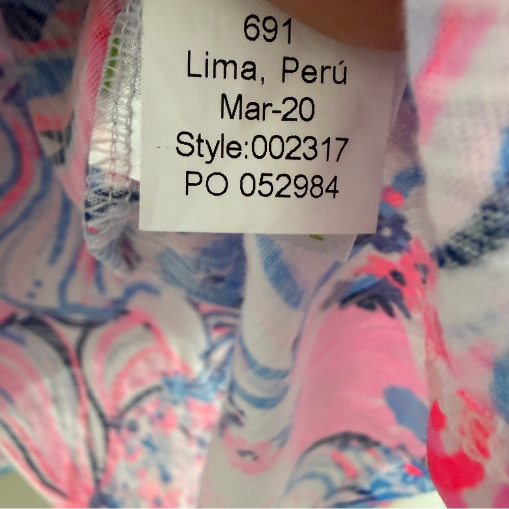 Lilly Pulitzer Gigi Tank Prosecco Pink Make a Splash XXL - Picture 8 of 8